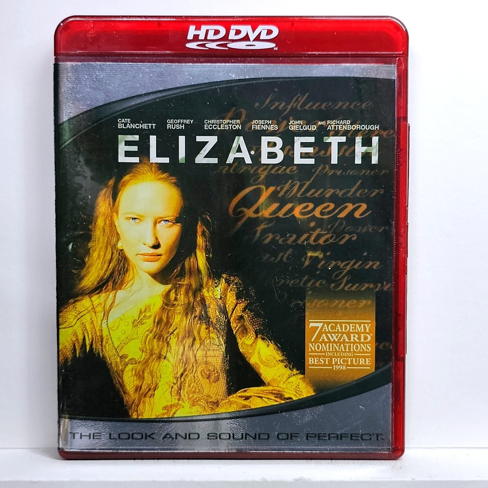 Elizabeth HD DVD Cate Blanchett Geoffrey‎ Rush Period Drama Historical Movie R